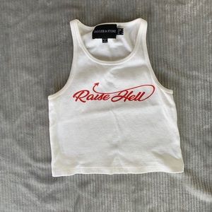 Jagger & Stone “Raise Hell” halter top